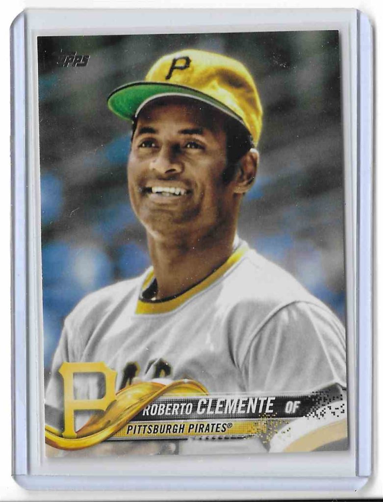 2018 Topps 544C Roberto Clemente Photo Variation